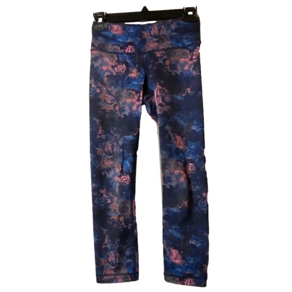 Lululemon size 2 Wunder Under Pant Moody Mirage Floral Activewear Leggings
